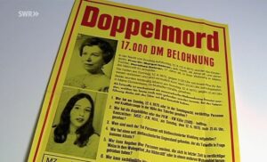 Flugblatt zum Doppelmord im Fall Geimer aus dem Jahr 1970. - Quelle: SWR-Doku "Lebenslänglich", Screenshot: gik