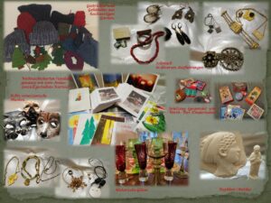 Geschenkangebot beim zweiten Römischen Weihnachtsmarkt der IRM am 16. Dezember 2023. - Foto: IRM