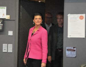 Die Parteigründerin Sahra Wagenknecht kam persönlich am Montag nach Mainz. - Foto: gik