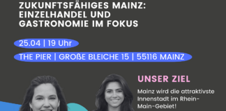 CDU Mainz: Umfrage und Debatte „Zukunftsfähiges Mainz“ zum Thema Einzelhandel und Gastronomie am 25. April 2024