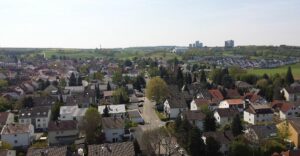 Blick auf Mainz Marienborn - Foto: Leonardo Maximus II. via Wikipedia Commons.