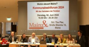 Kommunalwahlforum der Internetzeitung Mainz& im Mai 2024. - Foto: Mainz&