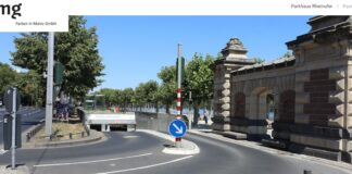 Parkhaus Rheinufer in Mainz im August gesperrt: Neuer Belag in Einfahrt, neue Beleuchtung