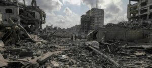 Apokalyptische Zerstörungen in Gaza durch israelische Bomben. - Foto: Tagesschau.de