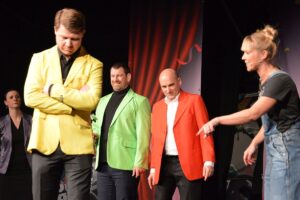 Grandioses Polit-Kabarett: Die streitenden Ampelmännchen in der Polit-Kita von Kati Greule. - Foto: gik