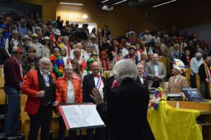 Närrische Nachtvorlesung im Hörsaal der Mainzer Unimedizin 2025. - Foto: gik