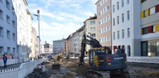 Reste des alten Münstertores und der Stadtfestung bei Bauarbeiten in der Binger Straße in Mainz gefunden