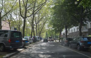 Parken in der Goethestraße in der Mainzer Neustadt: Die Mehrheit sind Querparkplätze. - Foto: gik