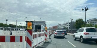 Baustelle am Hauptbahnhof Mainz: Alicenbrücke wird erneuert, je zwei Fahrspuren gesperrt – Parkhaus CityPort dicht
