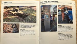 Blick in die Broschüre: Die Fundorte und Denkmäler sind mit Ort, Zustandsbeschreibung und Verbesserungsvorschlägen aufgelistet. - Foto: gik