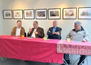 Streiter für das antike römische Erbe von Mainz (von links): Christian Vahl, Peter Krawietz, Hartmut Fischer und Gerd Rupprecht. - Foto: gik