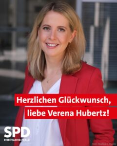 Die rheinland-pfälzische SPD gratulierte umgehend Verena Hubertz zur Nominierung als neue Bundesbauministerin. - Foto: SPD RLP