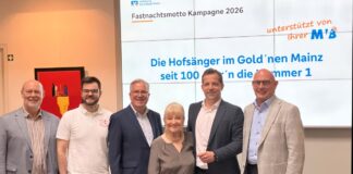 Mainzer Fastnachtsmotto 2026: „Die Hofsänger im Gold’nen Mainz, seit 100 Jahr’n die Nummer 1“
