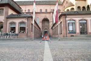 Der Hauptzugang zum Mainzer Dom ist ab 21. Juli 2025 gesperrt. - Foto: Wirtschaftsbetrieb Mainz, C. Schulze
