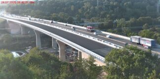 Salzbachtalbrücke der A66 bei Wiesbaden ist fertig: Zweiter Brückenteil wird am 1. August 2025 eröffnet