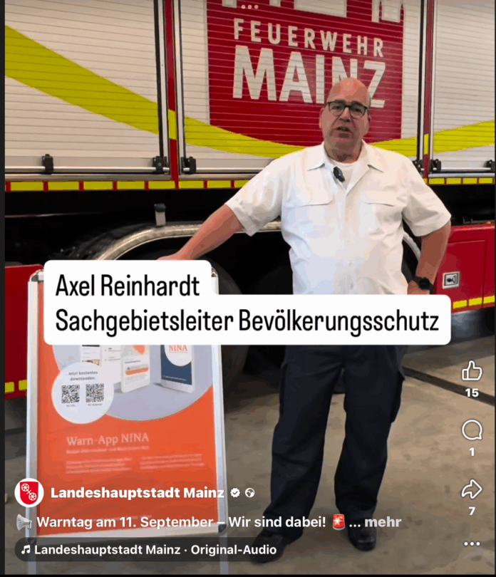 Bundesweiter Warntag am 11. September 2025: Stresstest unter Volllast auch in Mainz – Warnsysteme werden erprobt