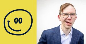 Marcel Friederich und sein schiefes Smiley-Emoji. - Fotos: Friederich