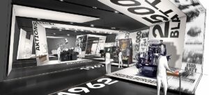 Gefaltete Wände für eine moderne Inszenierung, hier für die alten Druckermaschinen. - Grafik: Facts und Fiction