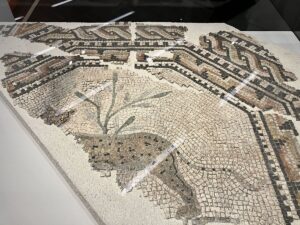 Überreste des Panther-Mosaiks aus dem antiken Mogontiacum. - Foto: gik