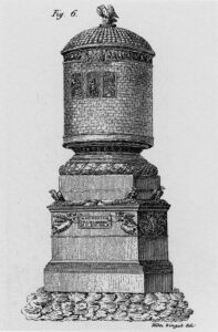 Ein zweiter Rekonstruktionsversuch des Drusussteins von Müller im Jahr 1839. - Foto von Kamée, upload von Martin Bahmann