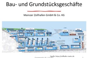 Grafik der Grundstücke und Baufelder im Mainzer Zollhafen, diese Grafik veröffentlicht die Zollhafen Mainz GmbH selbst auf ihrer Homepage. - Foto: gik 