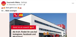 Feuerwehr Mainz startet eigene Social Media Kanäle: Informationen, Warnungen, Einblicke auf Facebook, Instagram und Whatsapp