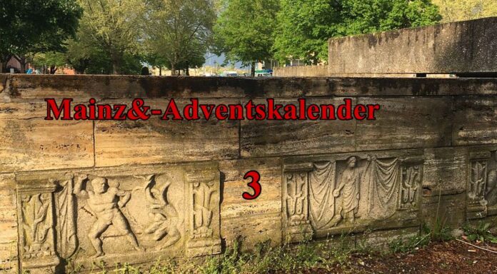 Mainz&-Adventskalender, Türchen 3: Die versteckten Römerreliefs an den Wasserspielen – der Jubiläumsbrunnen