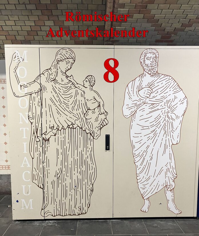 Mainz&-Adventskalender, Türchen Nummer 8: Der Bahnhof der Römer – Im Bahnhof „Römisches Theater“ sind „Easter Eggs“ versteckt