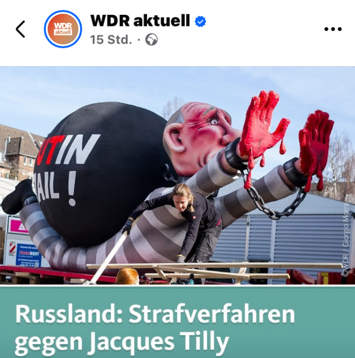 Mainzer Fastnacht: Volle Solidarität mit Düsseldorfer Wagenbauer Jacques Tilly – Putin verklagt Satiriker wegen Karnevalswagen