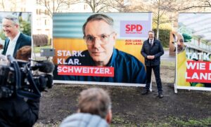 Vorstellung der Plakatmotive durch die SPD Rheinland-Pfalz mit Alexander Schweitzer. - Foto: SPD RLP