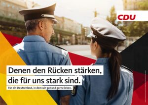 Die CDU setzt traditionell einen starken Schwerpunkt auf Polizei und Innere Sicherheit, das gab nun wohl auch den Ausschlag für den Parteiwechsel des Mainzer Stadtrats. - Foto: CDU Deutschland, 2017