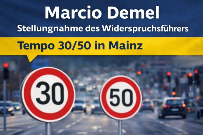 Streit um Tempo 30 geht weiter – MIT Mainz fordert Rückkehr zu Tempo 50 auf Rheinachse – Demel: Mobilität ist kein Luxus