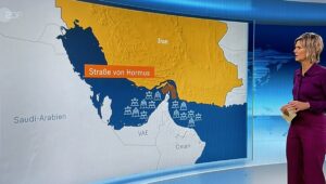 Die Blockade der Straße von Hormus und ihre Folgen: Bericht in den ZDF Heute Nachrichten. - Screenshot: gik