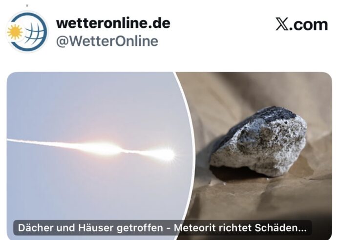 Meteorit über Mainz: Feuerball am Himmel schreckt am Sonntagabend Menschen in Rheinland-Pfalz – Brocken trifft Haus bei Koblenz