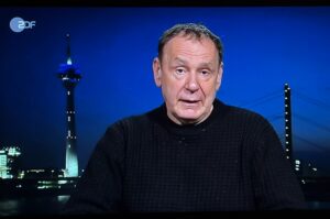 Interview mit Jacques Tilly am Donnerstagabend im Heute Journal. - Screenshot: gik