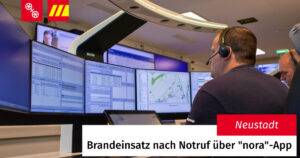 Ein Brandeinsatz i der Mainzer Neustadt wäre beinahe verzögert worden - weil es zuvor mehrere Missbrauchs-Anrufe über die Notruf-App Nora gab. - Foto: Feuerwehr Mainz 