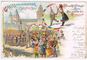Die Mainzer Klepper-Garde auf einer historischen Postkarte. - Foto: Mainzer Klepper-Garde