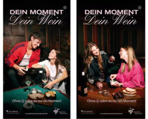 Die neue Imagekampagne "Dein Moment. Dein Wein" soll den Absatz von Weinen in Deutschland fördern helfen - aber bitte nur bio und alkoholfrei? - Fotos. DWI 