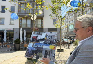 Bernd Engelien mit Bildern vom 15. Juli 2021 aus Bad Neuenahr, vom "Platz an der Linde" am 1. Juli 2026. - Foto: gik