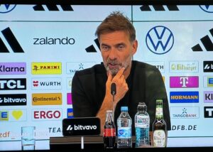 Jürgen Klopp am Freitag auf der Pressekonferenz des DFB zu seiner Vorstellung als Bundestrainer. - Screenshot: gik