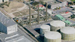 Visualisierung des geplanten neuen Gasmotorenkraftwerks auf der Ingelheimer Aue. - Foto: KMW