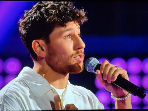 Toller Auftritt vom Mainzer Marvin Hollederer am Freitagabend in der Show "Voice of Germany". - Screenshot: gik 