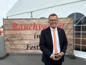 DEHOGA-Präsident Gereon Haumann kämpfte am Mittwoch für eine Genehmigung des 20. Mainzer Oktoberfestes. – Foto: gik