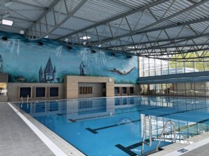 Das neu gestaltete und grundlegend sanierte Sport ad am Taubertsberg. - Foto: Stadtwerke Mainz